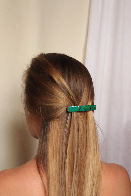 La Barrette Attachante - Vert Sapin