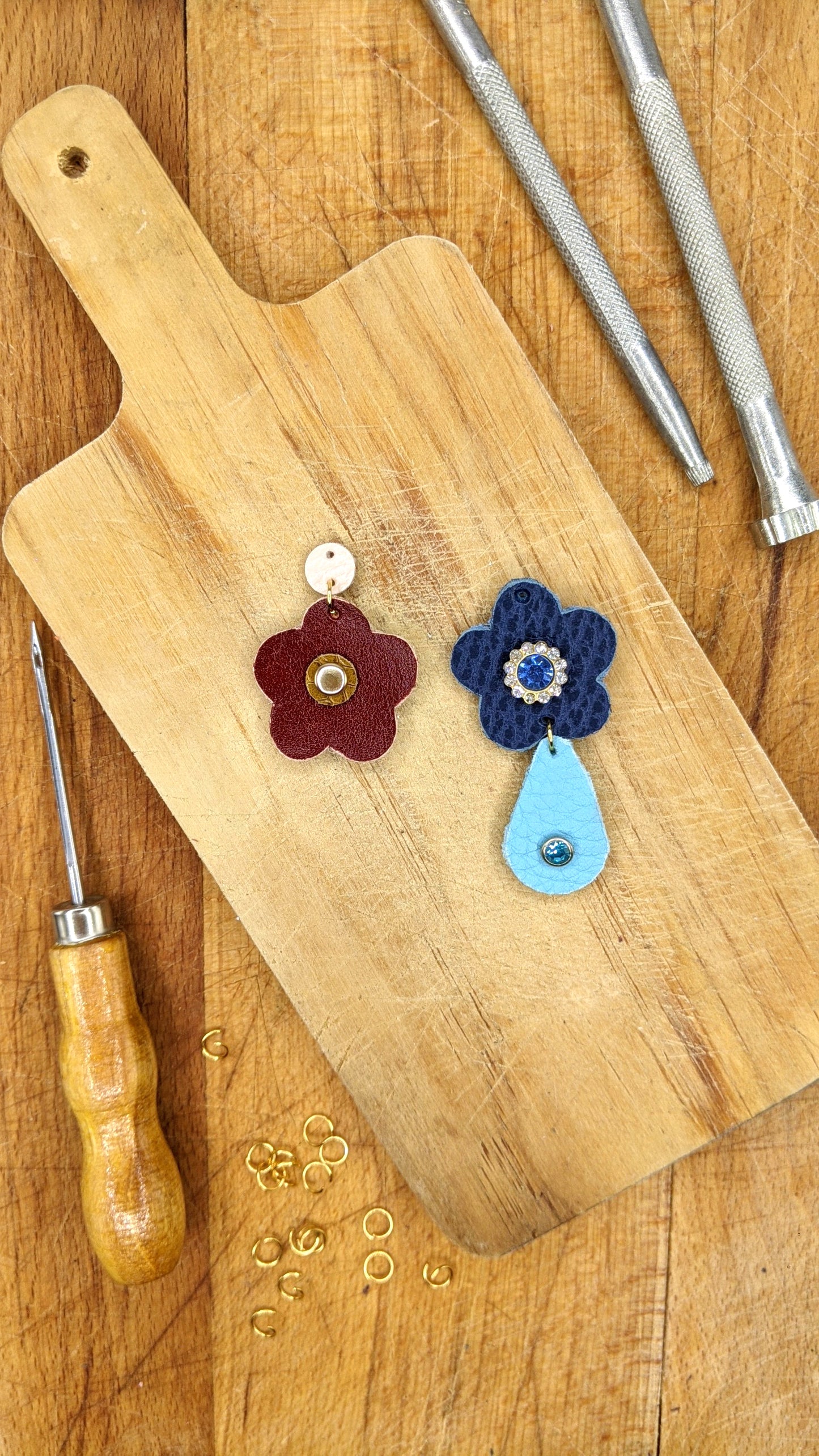 Atelier Créatif Maroquinerie - Personnalisation Boucles d'Oreille