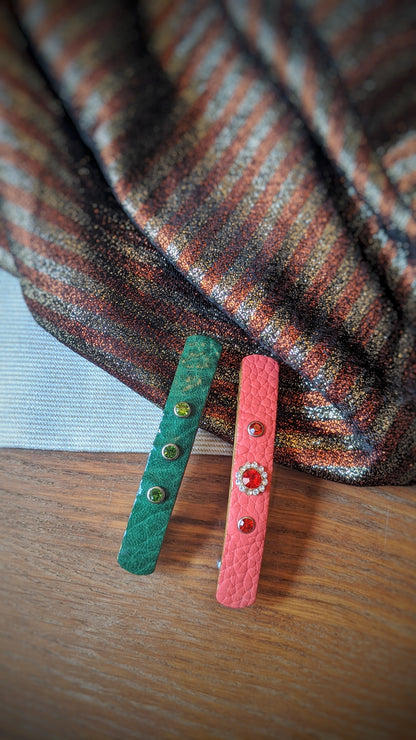 The Attaching Barrette - Fir Green 