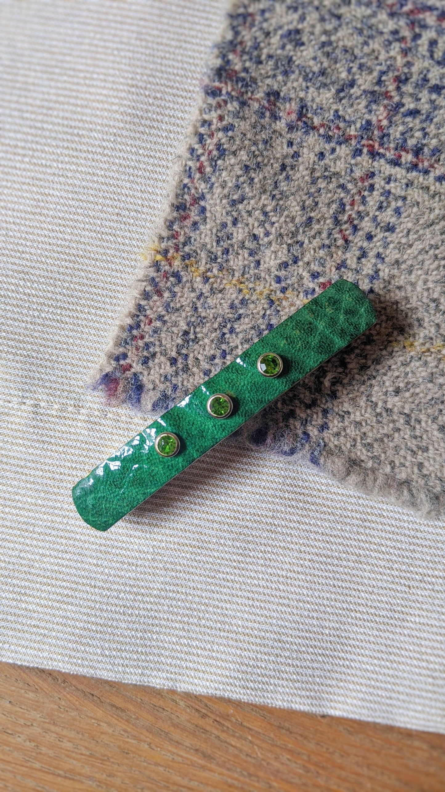 La Barrette Attachante - Vert Sapin