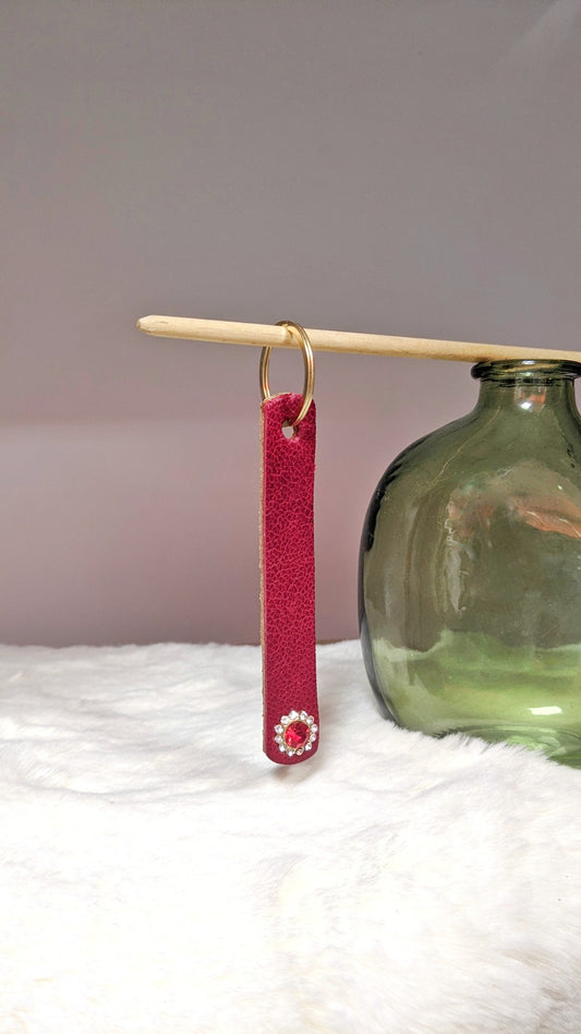 Le Porte-clé personnalisé - Carmin