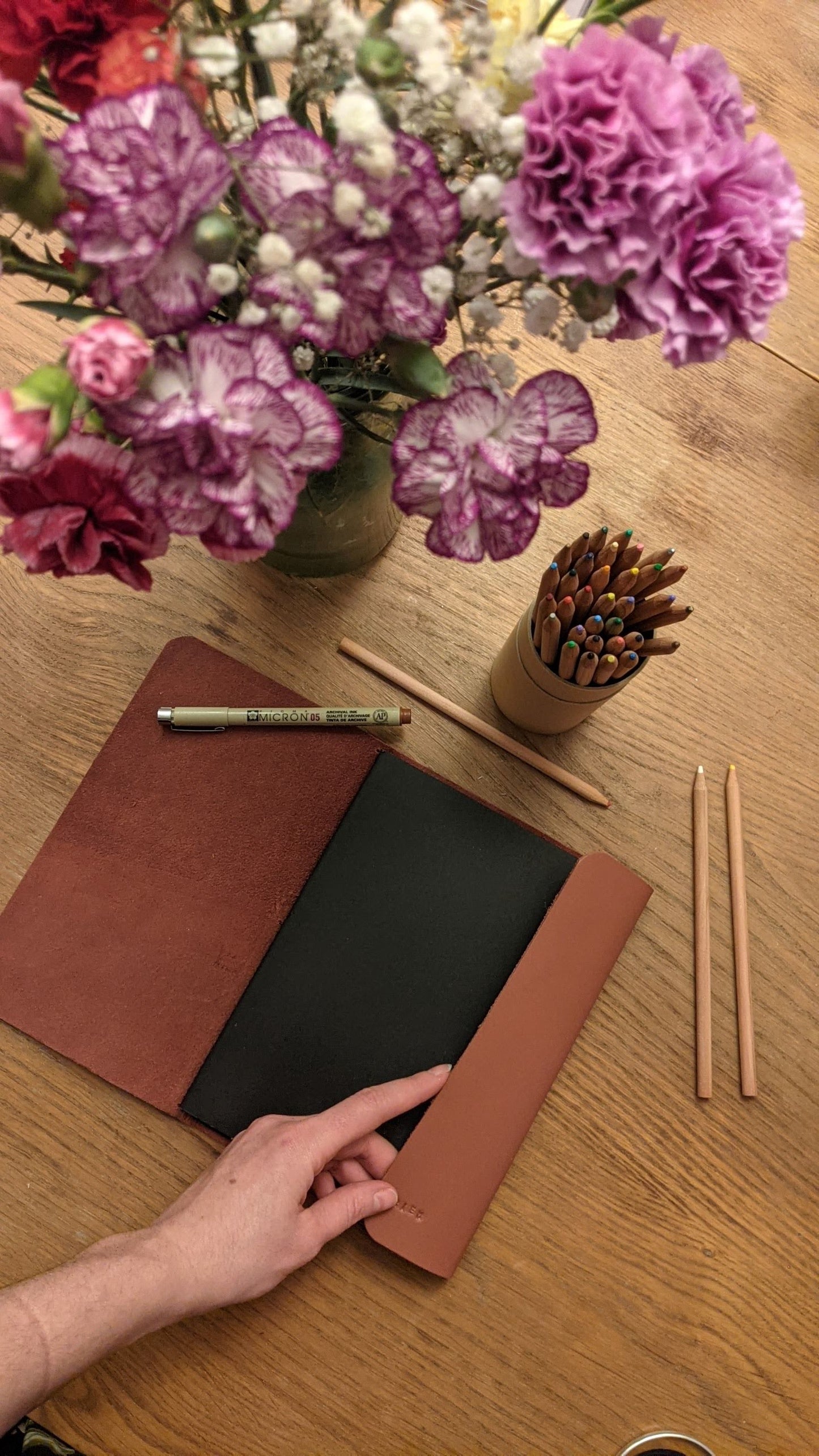 Atelier Créatif Maroquinerie - Personnalisation Carnet Cuir - A5
