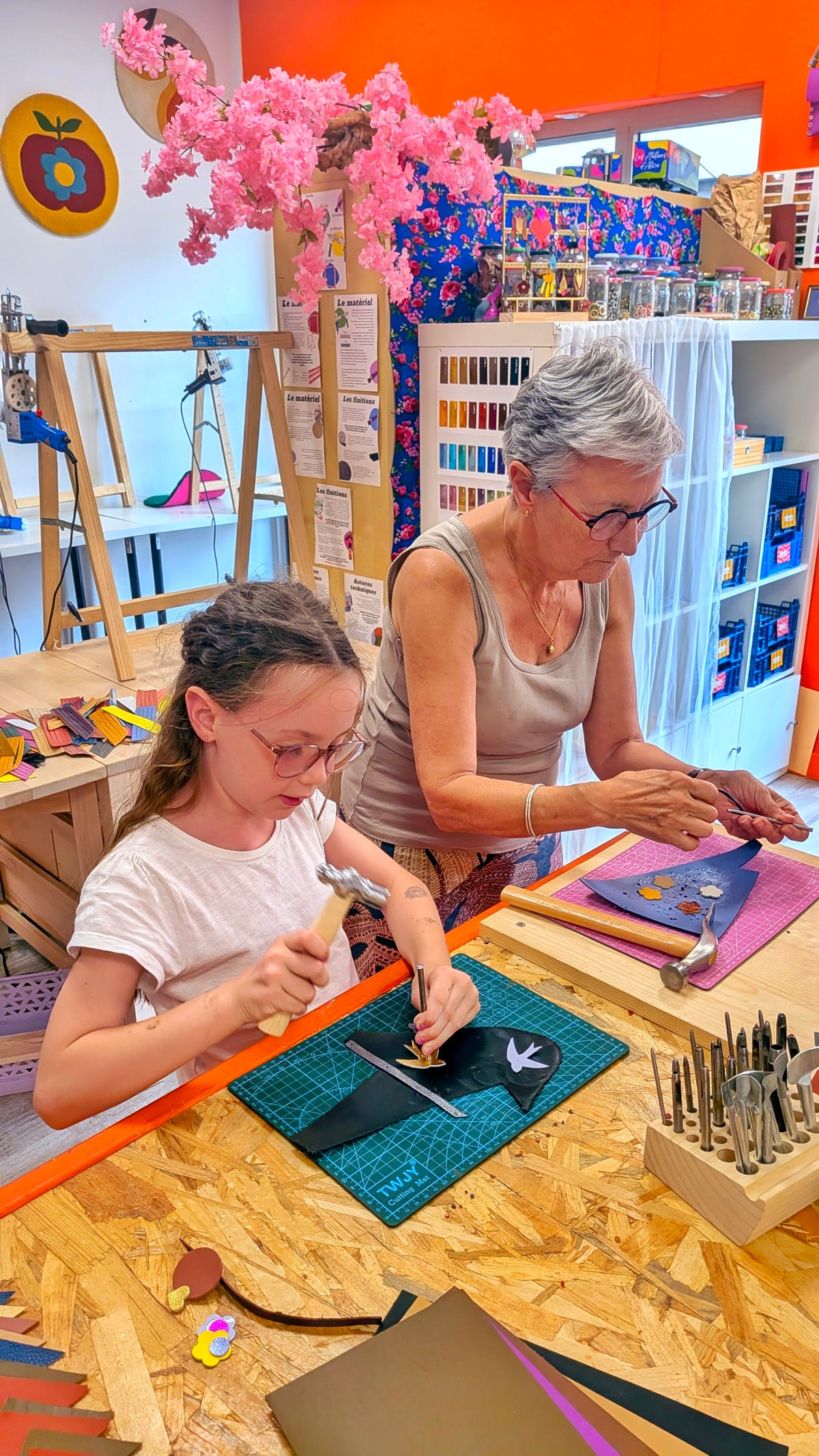Atelier Créatif Maroquinerie - Duo Enfant-Adulte Personnalisation Grigri Charm Sac / Porte-clé