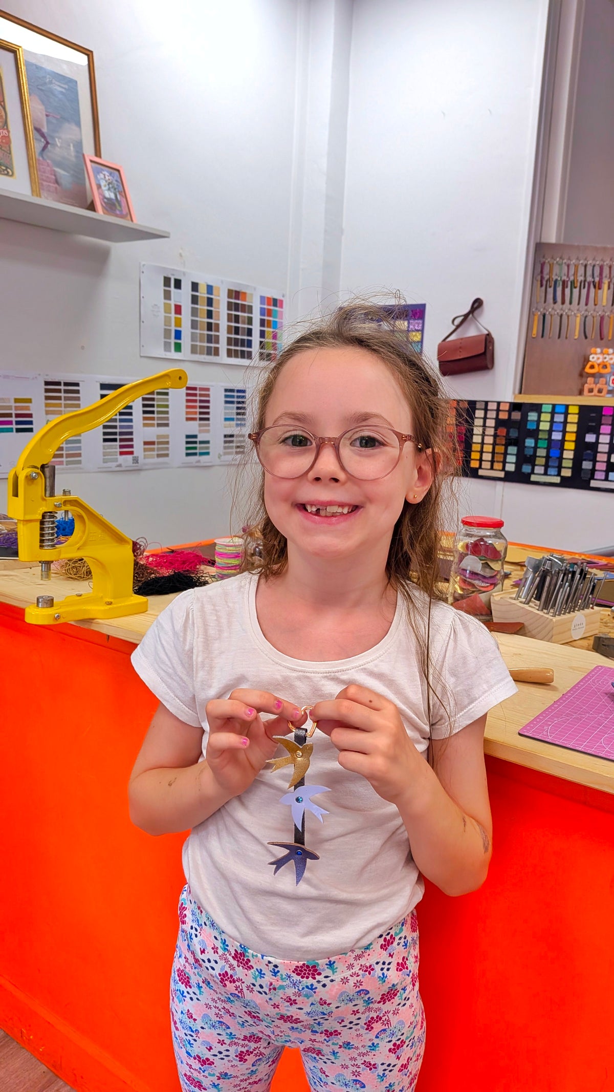 Atelier Créatif Maroquinerie - Duo Enfant-Adulte Personnalisation Grigri Charm Sac / Porte-clé