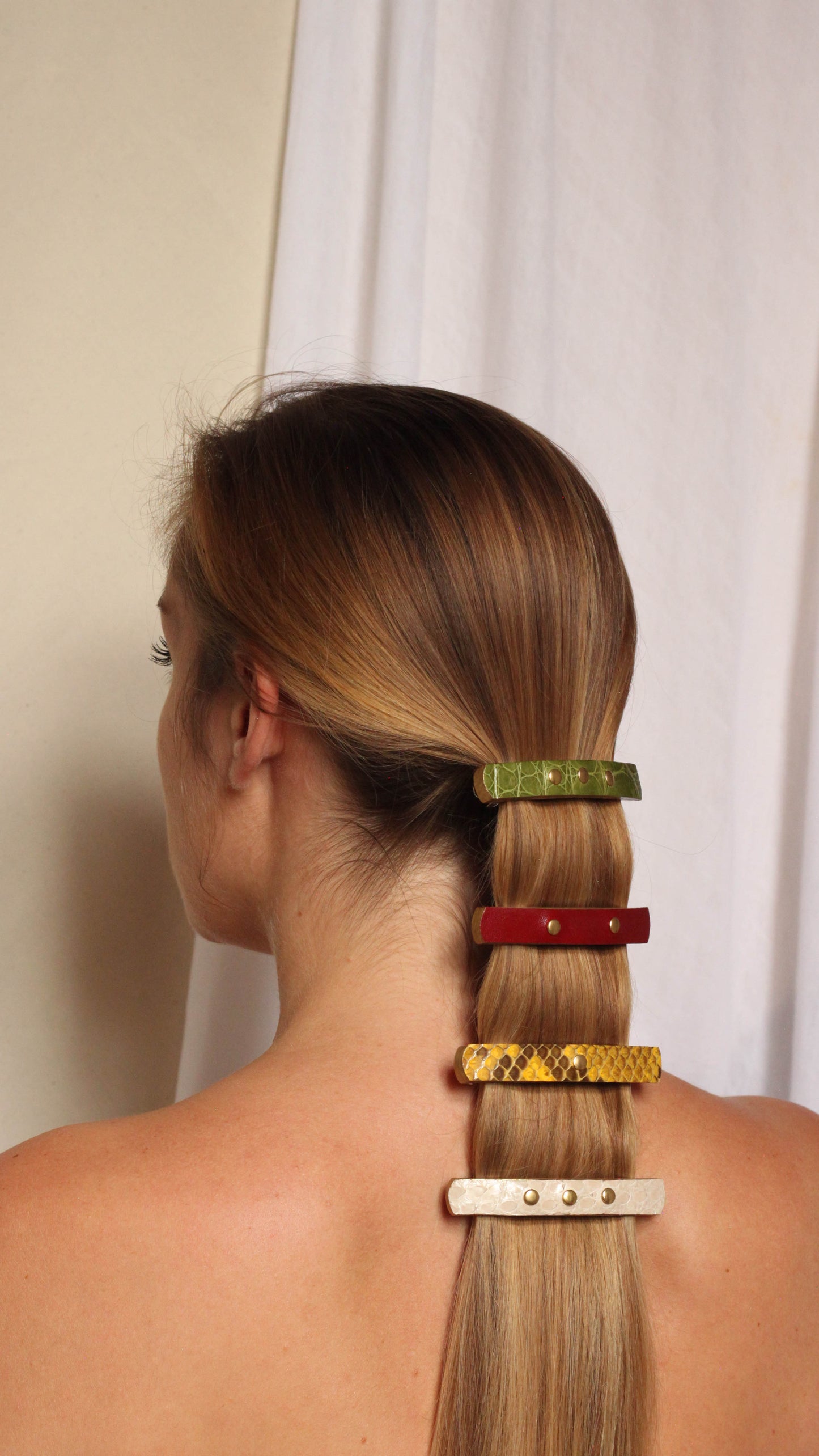Atelier Créatif Maroquinerie - Personnalisation Barrette à Cheveux Cuir